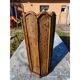 Wood and rattan umbrella stand