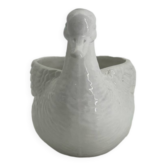 Duck-shaped ceramic pot holder