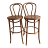 Lot de 2 chaises de bar en bois