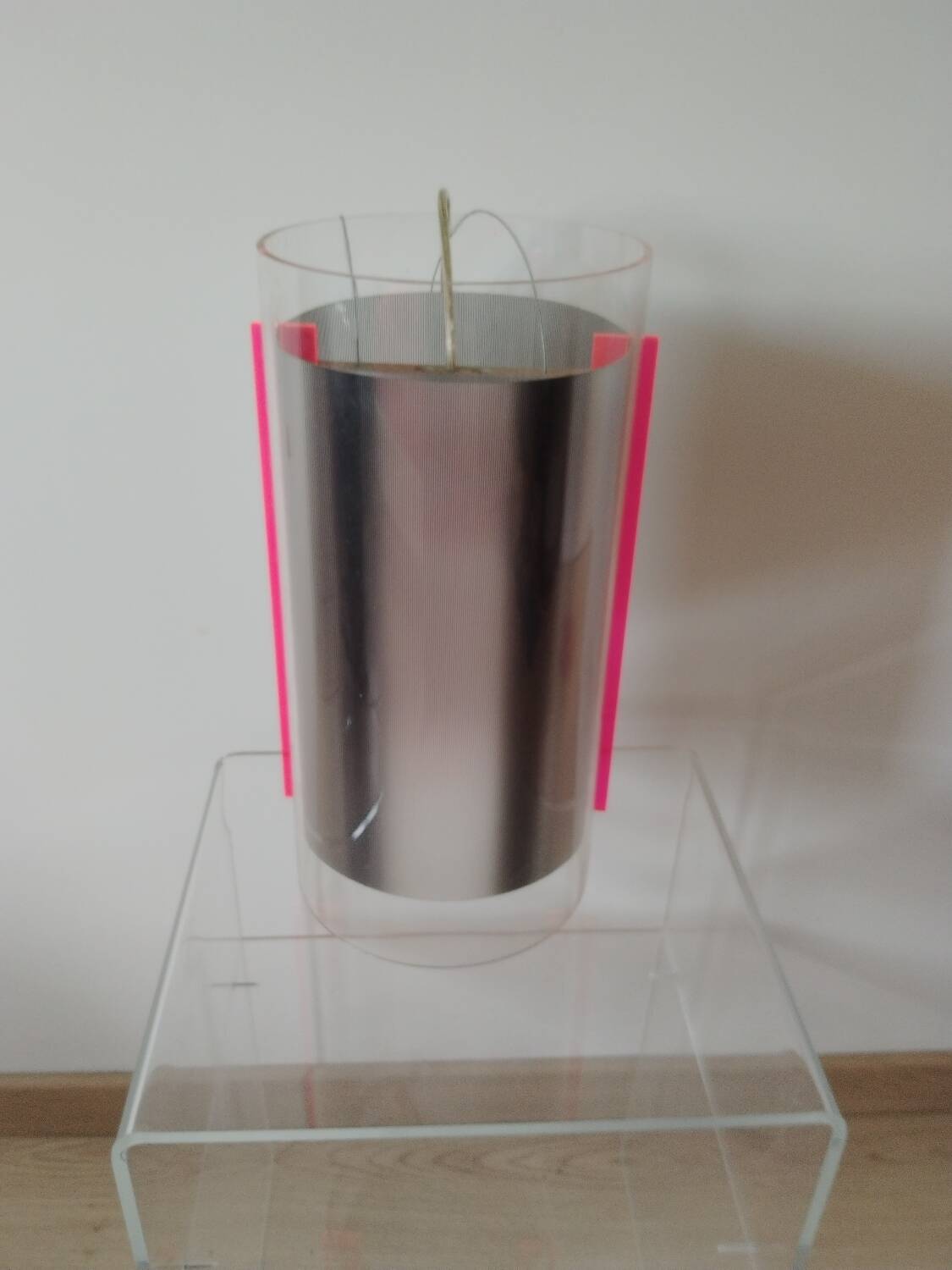 Designer plexiglass pendant light