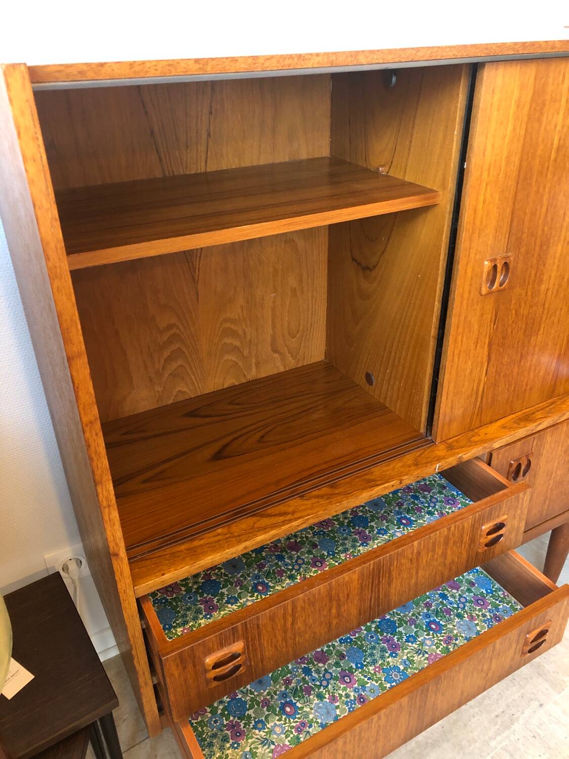 Vintage glass sideboard, 1960s