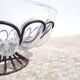 Large wrought iron and strained glass bowl