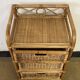 Commode en rotin vintage