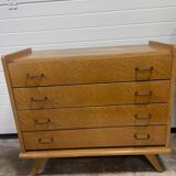 Compass foot chest of drawers