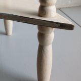 Old corner wall shelf turned wood