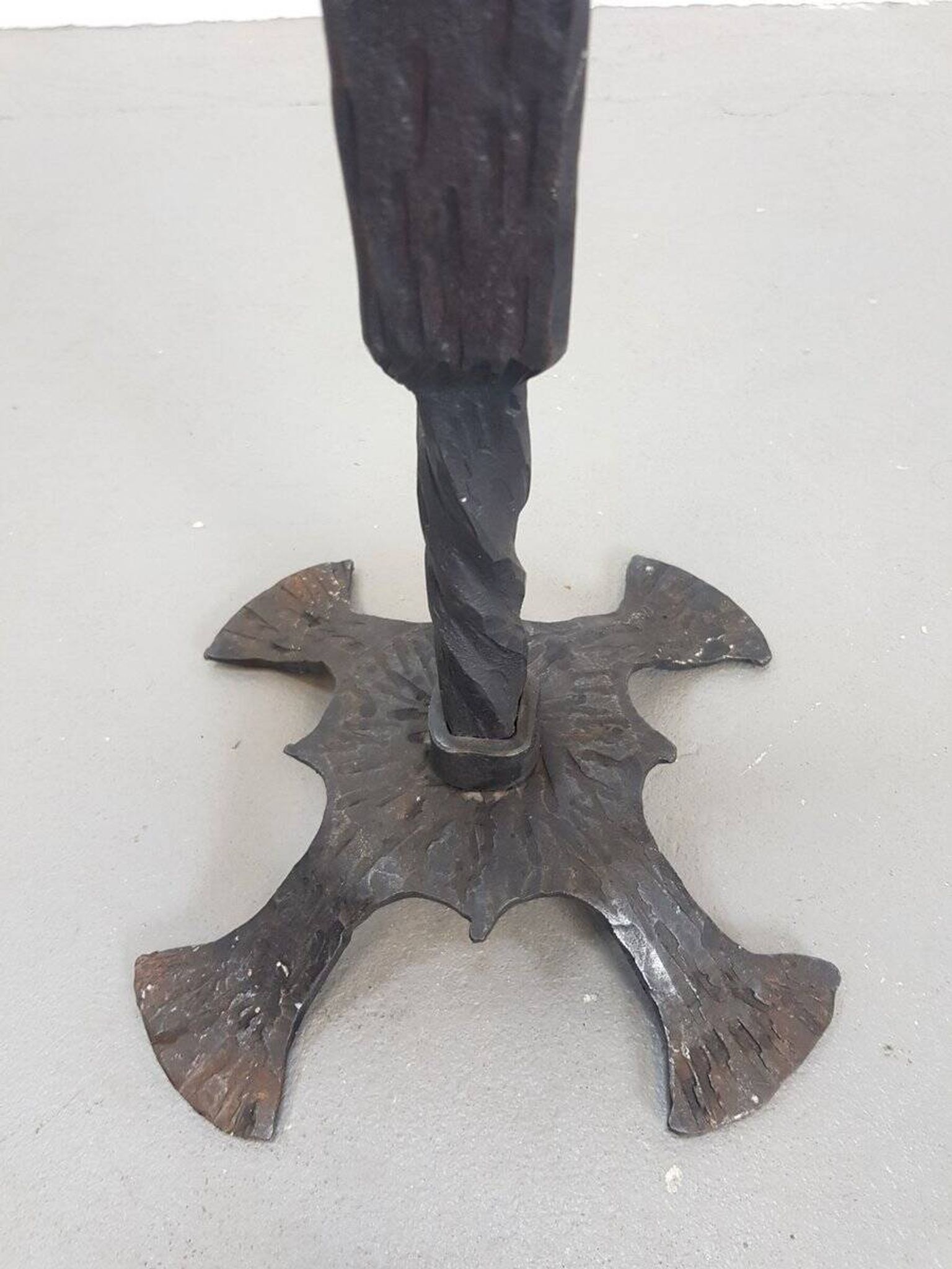 Brutalist Cast Iron Candleholder, Germany, 1960s
