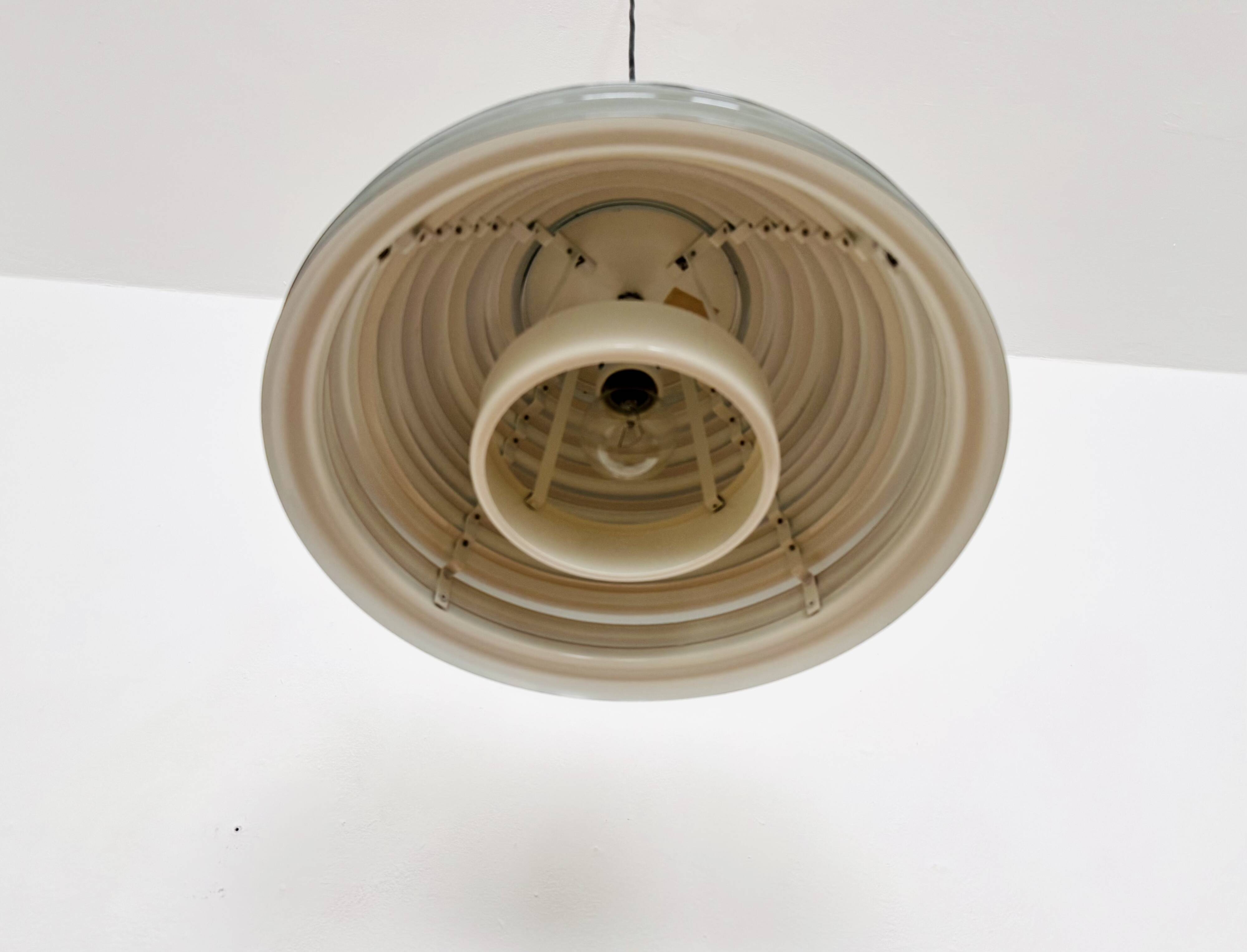 Chromed 1970s Pendant Lamp by Kazuo Motozawa for Staff