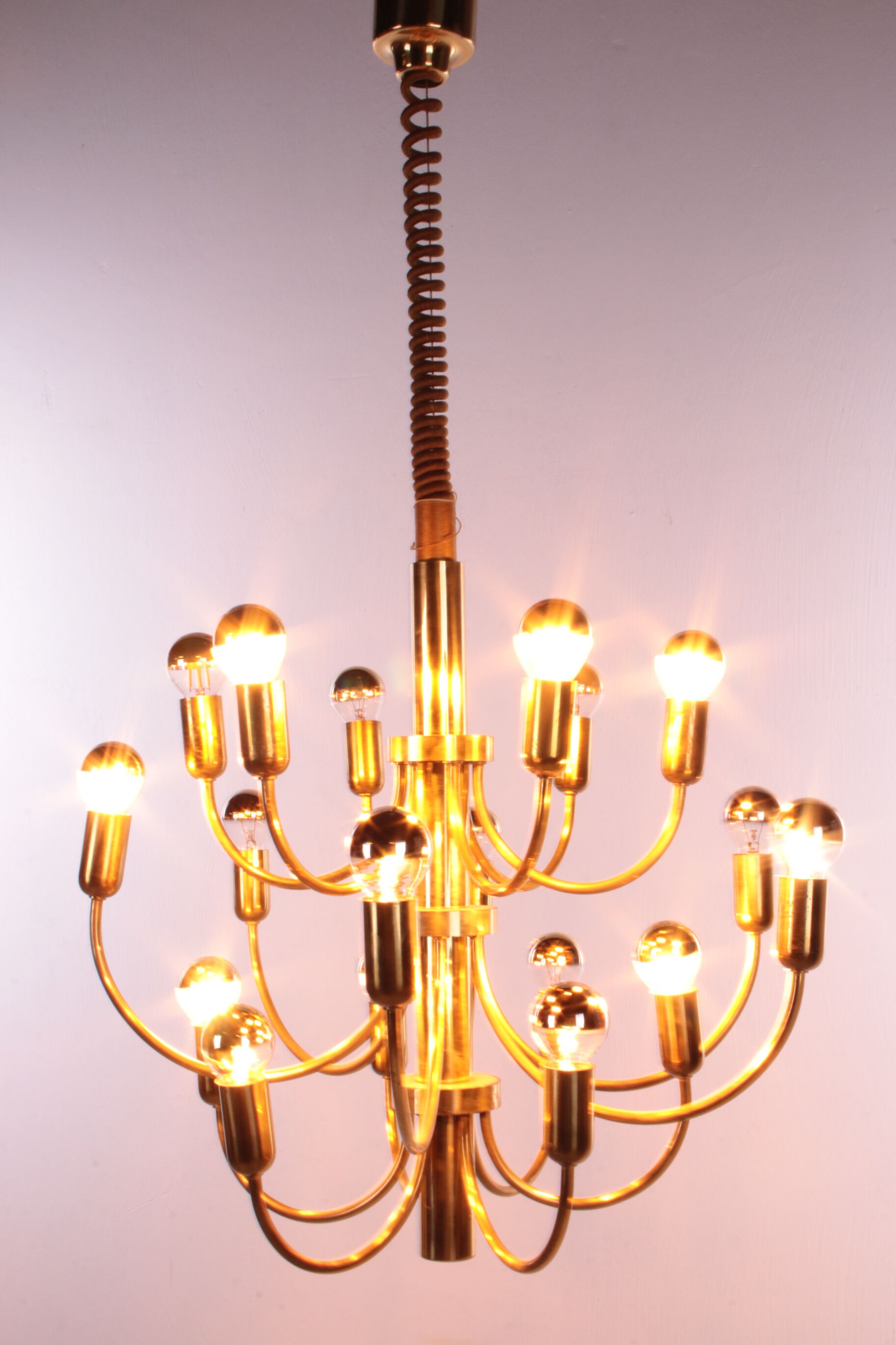 Sciolari Pendant lamp for Boulanger with 18 lights, 1960