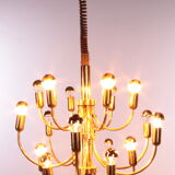 Sciolari Pendant lamp for Boulanger with 18 lights, 1960