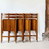 Chaise vintage pliante en bois