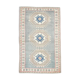 4x7 Vintage Oushak Area Rug, Beige & Grey Turkish Pattern Rug, 128x206 Cm