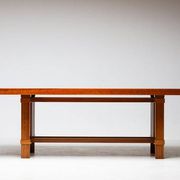 Table Frank Lloyd Wright ‘608 Taliesin’ + four Mackintosh chairs “309 Ingram”