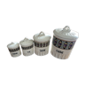 Ceramic pots Flour, Sugar, Tea and Pepper