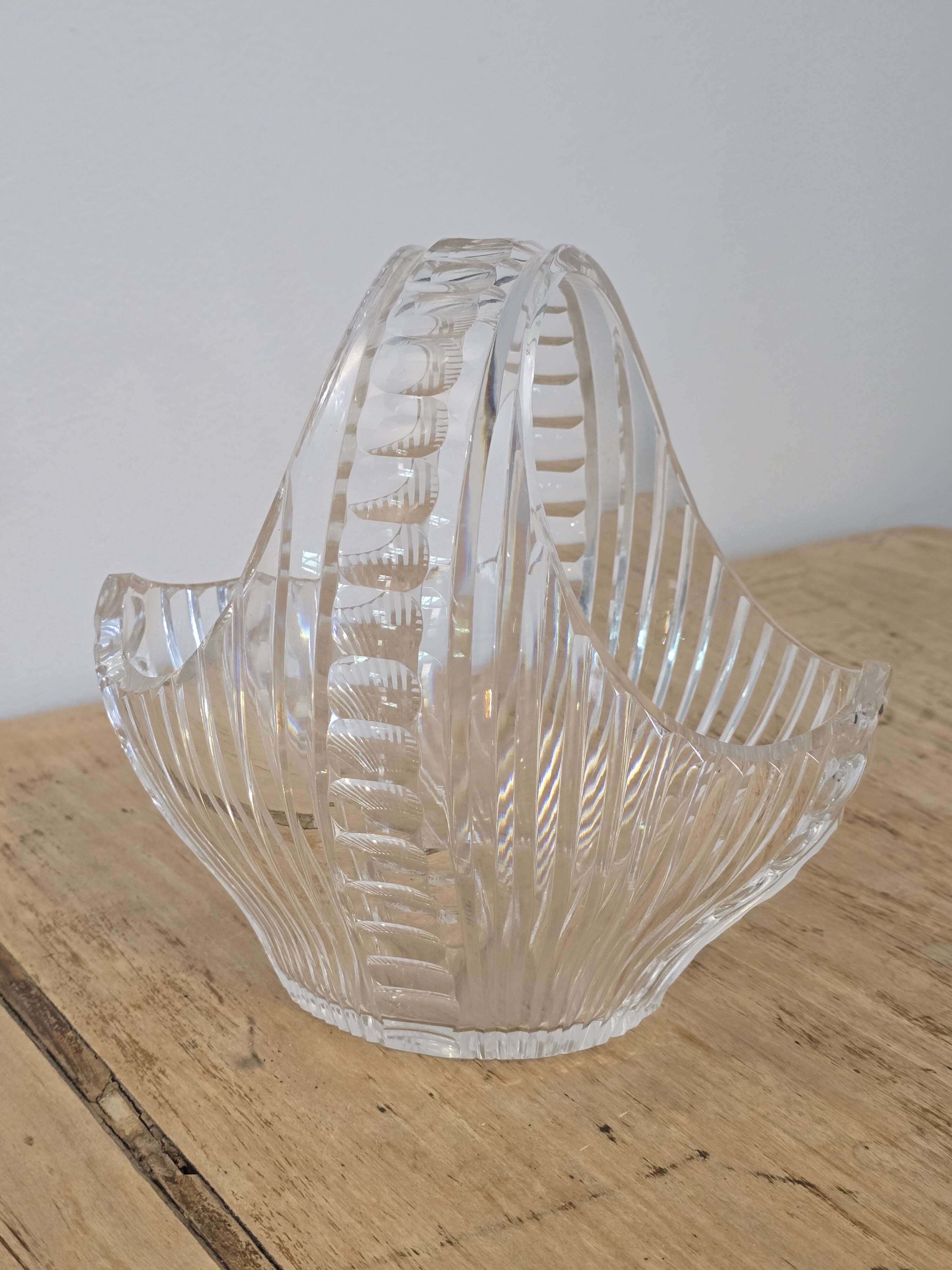 Crystal fruit basket 1960