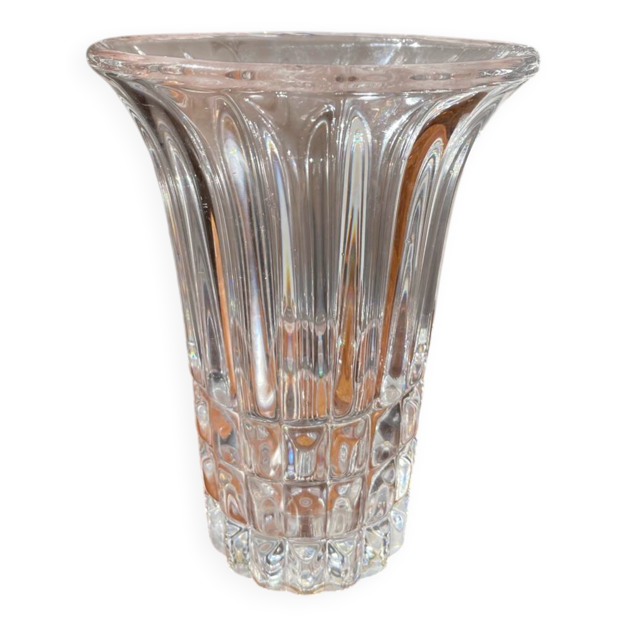 Crystal tulip vase