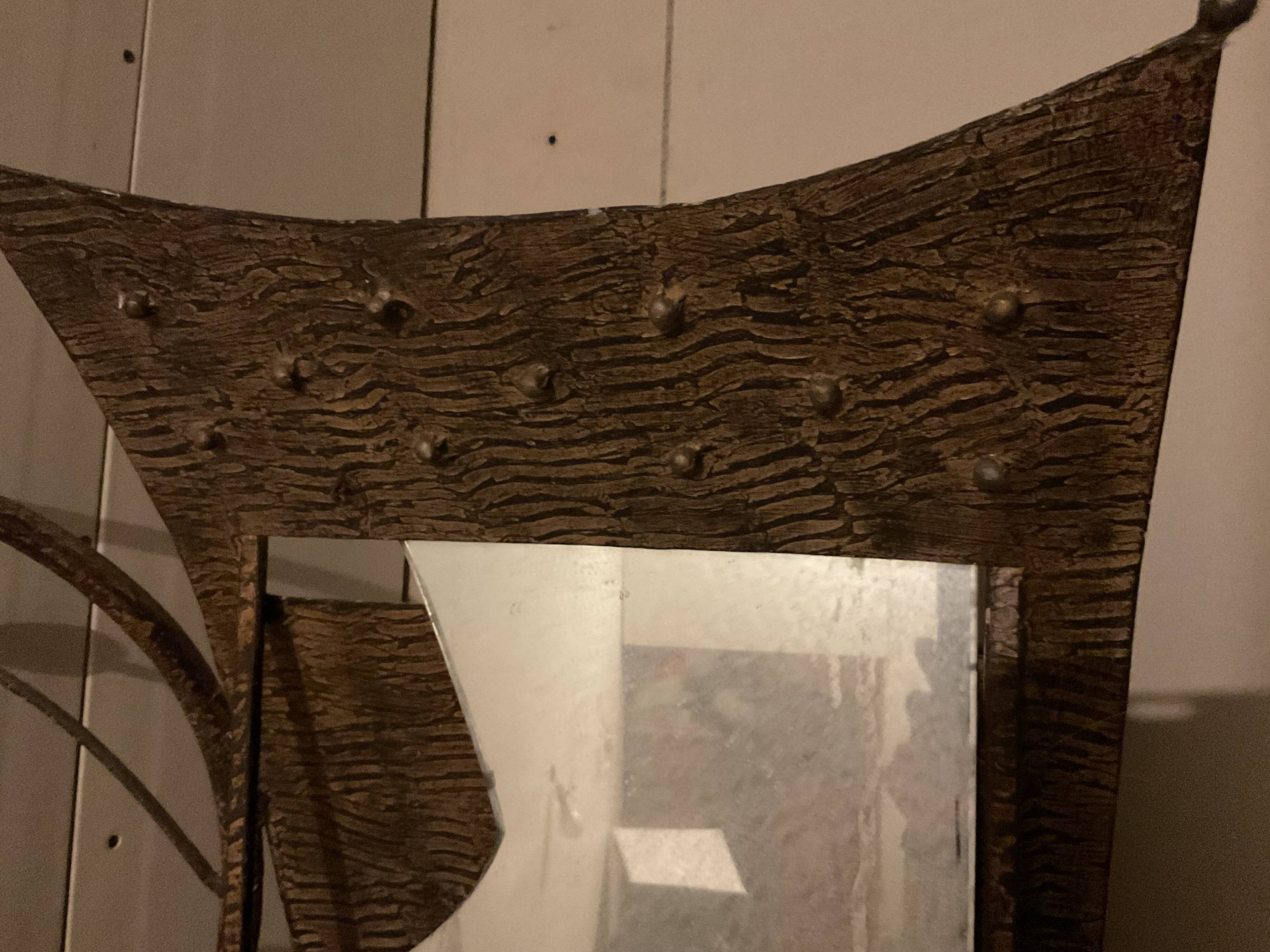 Dressing table coat rack by Roger Landault with its chair.