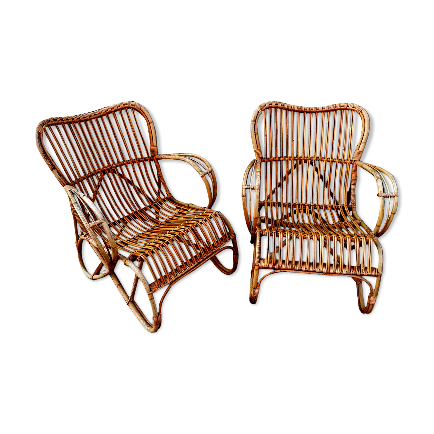 Paire de fauteuils vintage Rohe Noordwolde