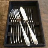 6 cutlery in poisson christofle dax