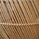 Suspension in natural wicker rattan vintage braided bohemian decoration handmade artisanal manufacturing