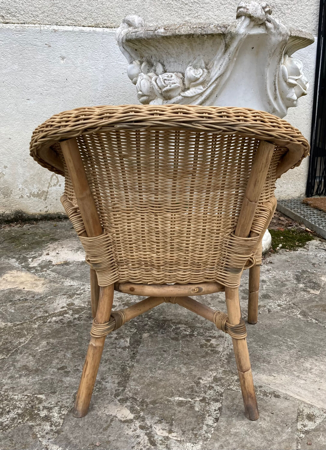 Rattan / wicker armchair for children twentieth century