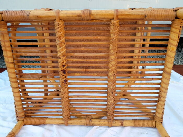 Vintage dessert Bar Rolling door door bamboo and rattan bottles