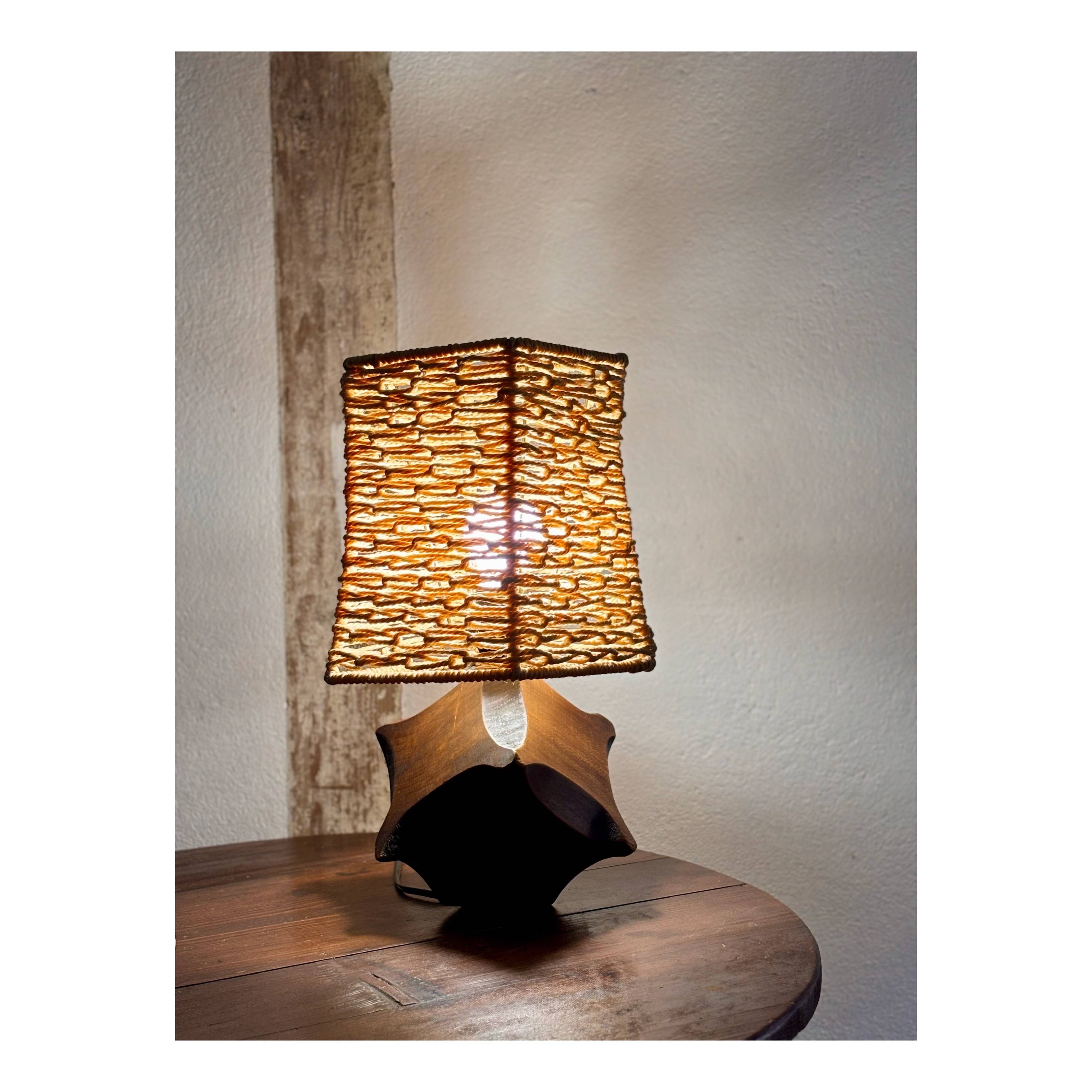 Vintage wooden lamp