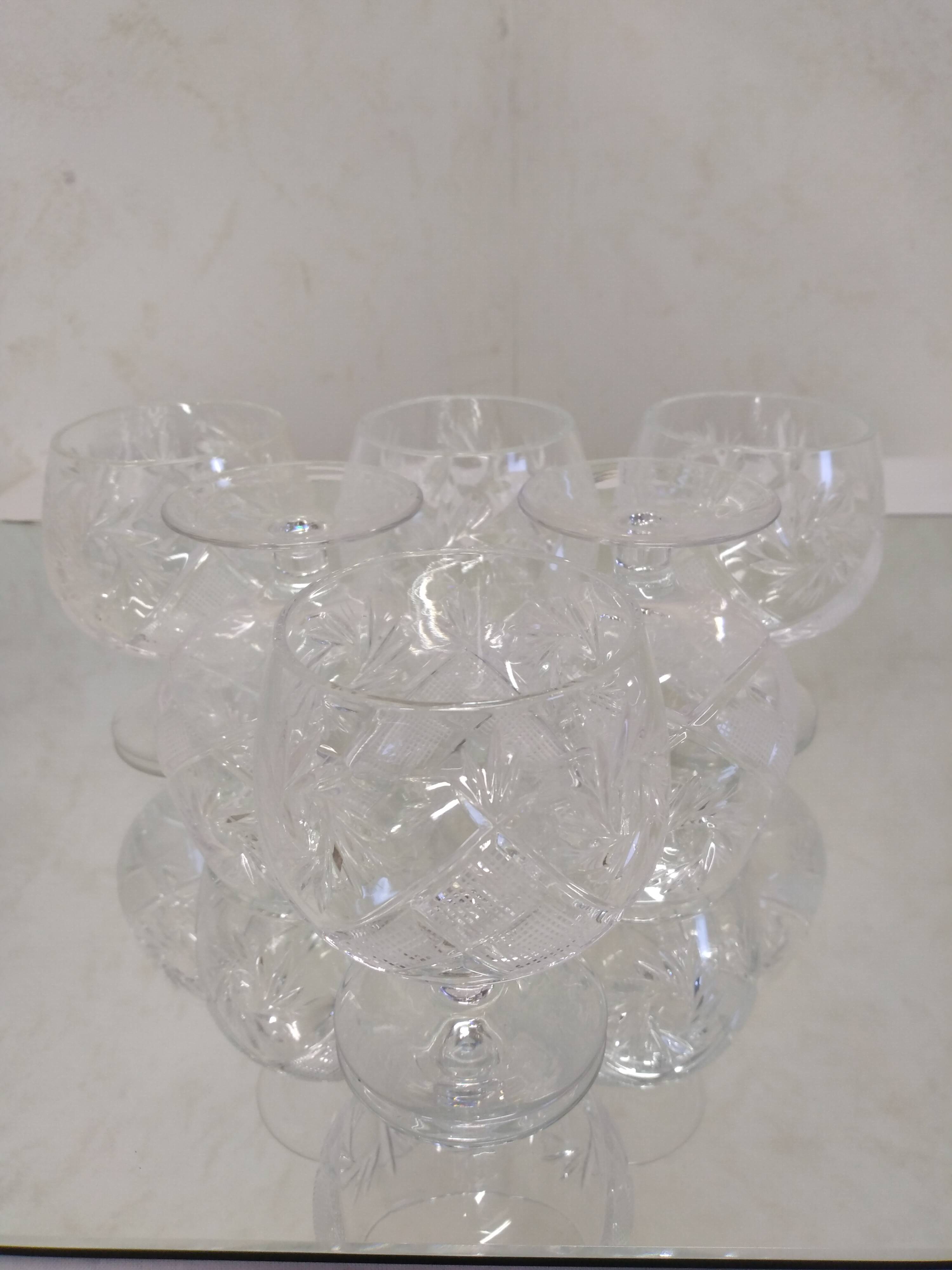 HEMAH cut crystal cognac glass
