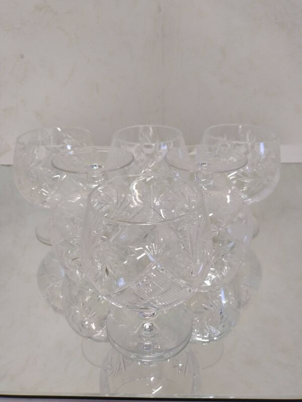 Verre à cognac en cristal taillé HEMAH