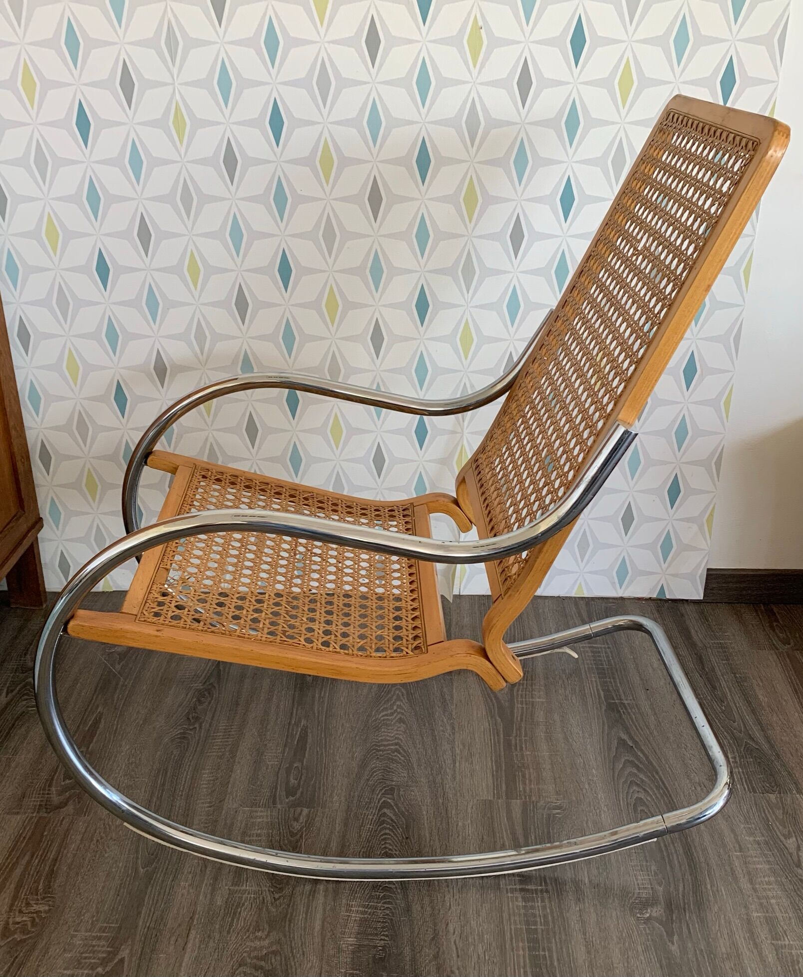 Armchair rocking chair cane