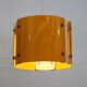 Modern Danish Pendant Lamp: Dark Yellow Metal, 1990s Design