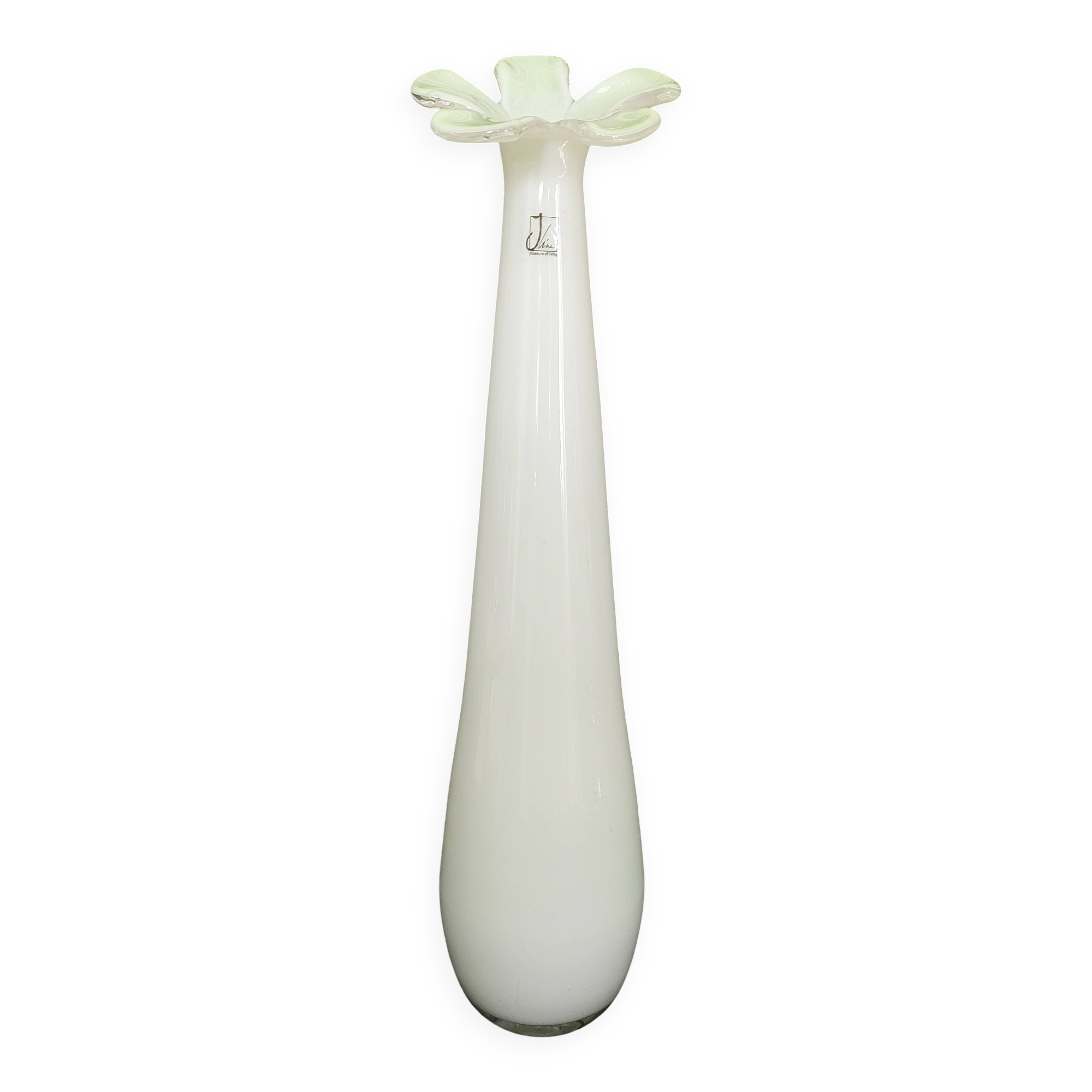 Vintage glass vase flower vase J-Line collection 35 cm