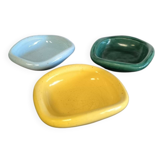 3 ceramic bowls circa 1960