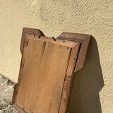 Miroir ancien bois doré sculpté format à suspendre