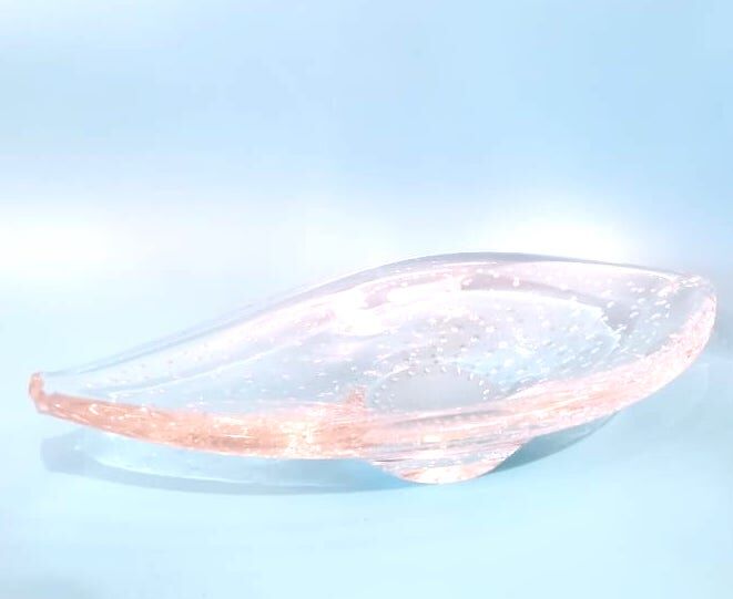 Empty pocket Kosta Boda around 1970 glass bubbled Sweden