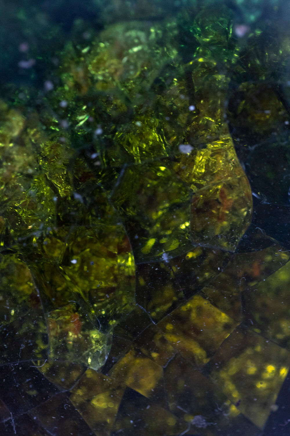 Robert and Jean Cloutier lava and metal coffee table, 1950s