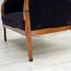 1950s, Danish art deco 2-seater sofa, ash wood, furniture velour.