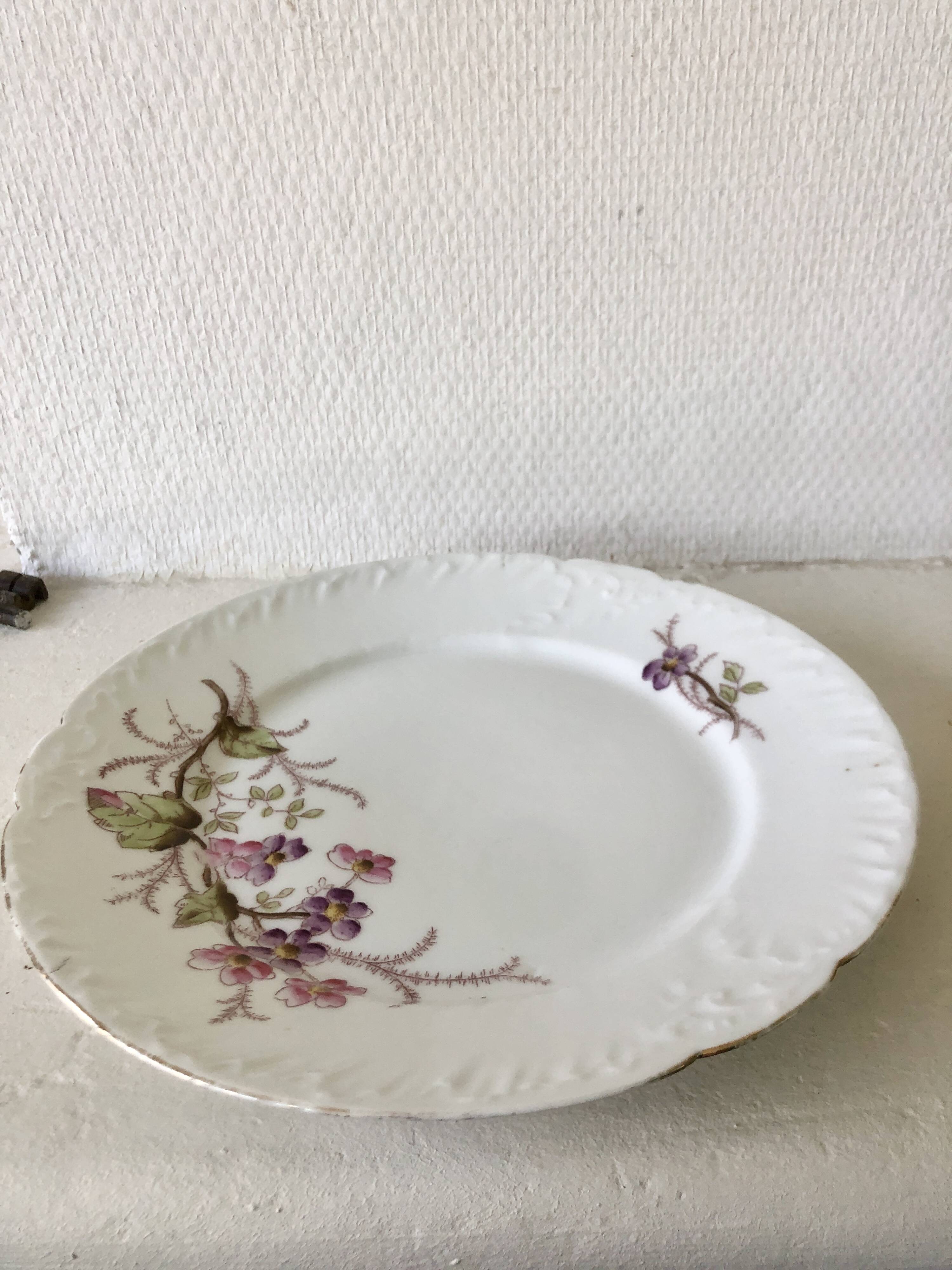 Limoges porcelain dinner plate
