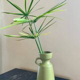 Vase vintage céramique vert olive