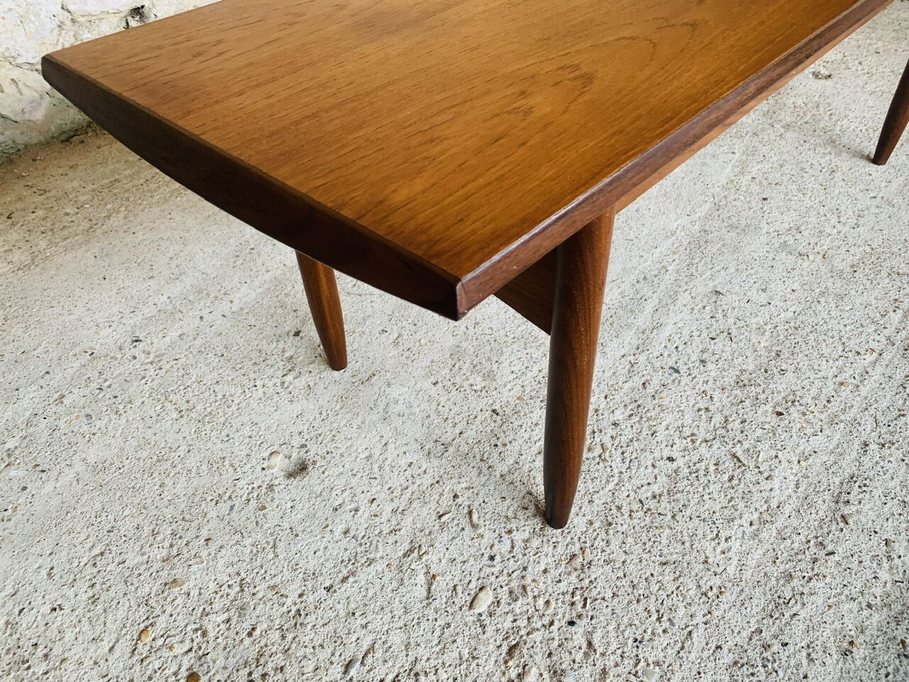 Vintage Danish teak coffee table, circa 1960's