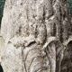 Pair of pine cones in reconstituted stone