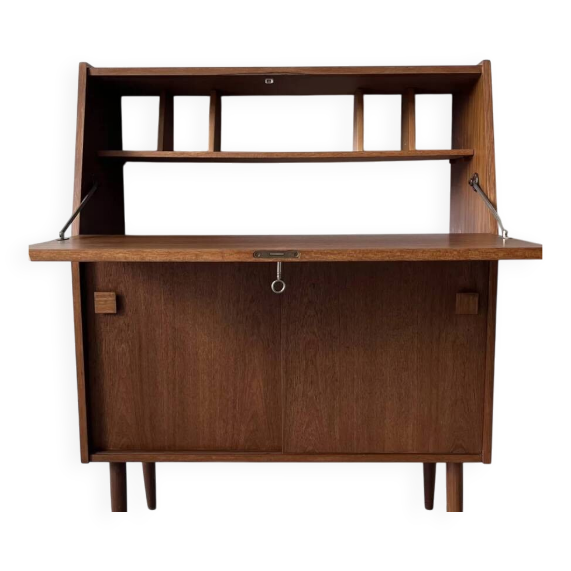 1960s teak secretary desk