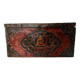Grand Coffre ancien tibetain en bois avec peinture de bouddha XVIII