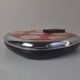 Mid-century Luxas retro scale Czech orange floral chrome vintage decor