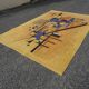 Large wool rug in Kandinsky design from the 80s.