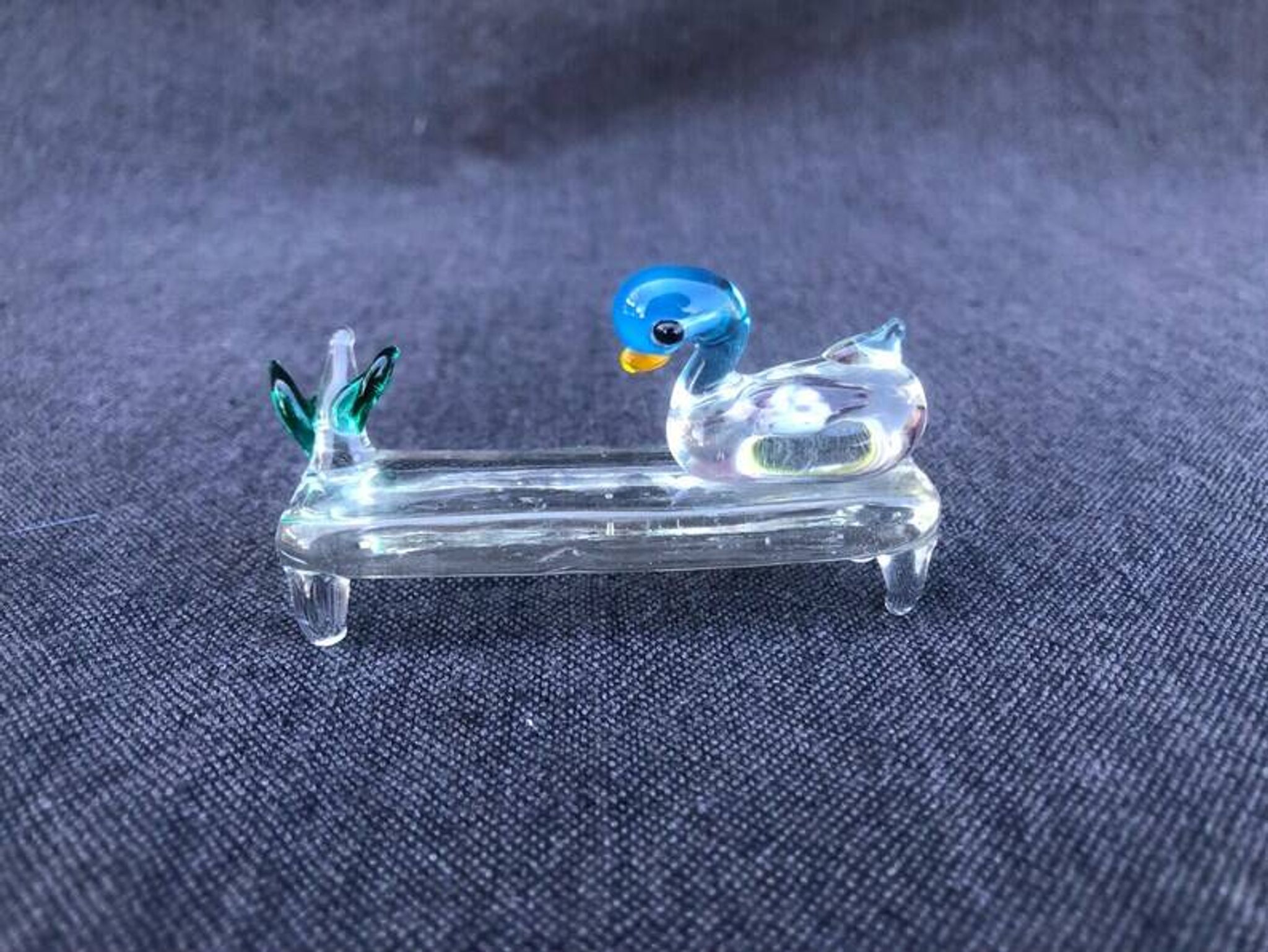 Set of Four Rare Vintage Murano Glass Knife Rests/Knife Holders, Italy, 1