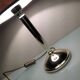 Lampe en  métal doré et abat jour peau de peche / vintage années 70-80
