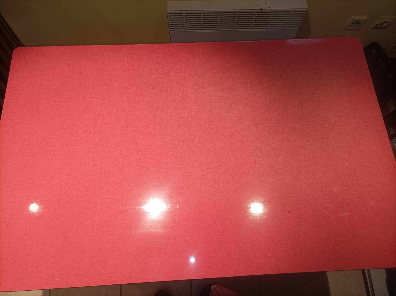 Vintage red formica table