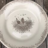Bird plate duo Ch. Lecerf early XX