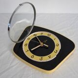 Jaz clock vintage yellow formica