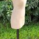 Old couture mannequin "au louvre" bust in fabrics and wood 1900 size 44